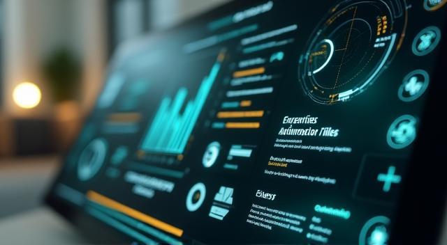 Fütüristik Akıllı Ev Dashboard Görseli